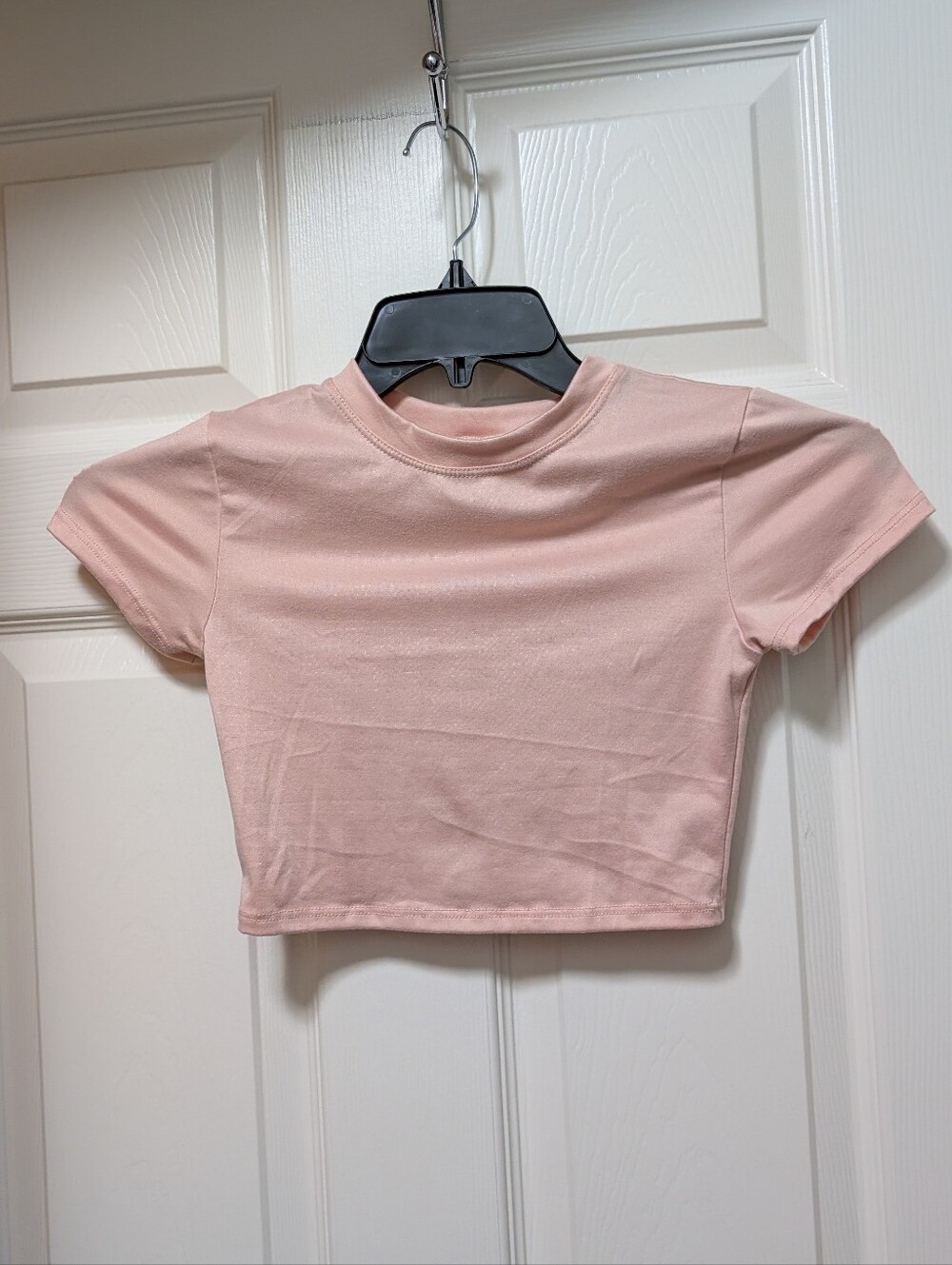 Tiger Friday Short Sleeved Crop Top Tshirt Tee Size XS Light Pink